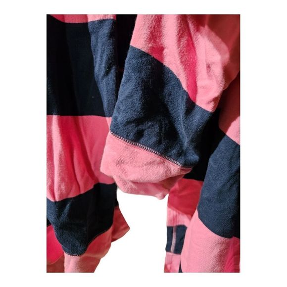 LILLY PULITZER Pink/Blue Striped Hi-Low Cardigan Wrap - Size Large - Picture 6 of 8